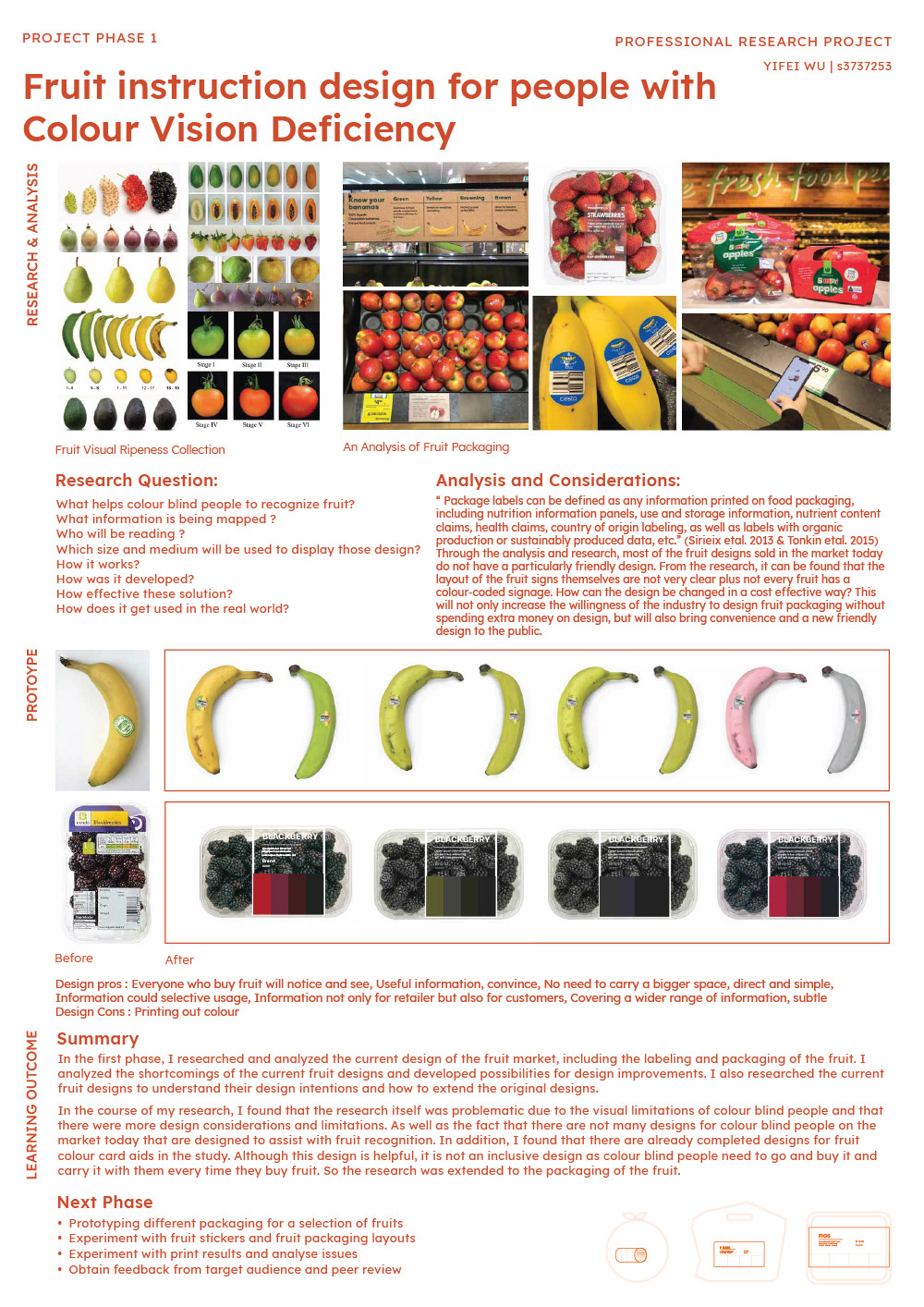 In the first phase of the research project, I began with narrowing down my researching questions to help me frame the limitation from the research problems.